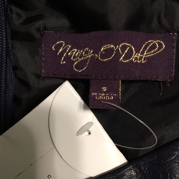 Final Drop NEW Croc Faux Leather Side Pleated Royal Mini Skirt S M - Picture 4 of 7